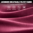 thumbnail image 5 of SOONTRANS Red Velvet Fabric Gaming Chair for Adult, Ergonomic Comfortable Office Computer Chair with Footrest, Reclining Video Gamer Game Desk Game Chairs with Massage Lumbar Cushion,Headrest, 5 of 10