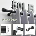 thumbnail image 4 of 1 1/8 Inch Diameter Curtain Rods 36 to 72 Inches(3-6ft), Telescoping Heavy Duty Large Drapery Rod with Adjustable Aluminum Alloy Bracket, Solid End Caps for Windows Patio Decoration, Matte Black, 4 of 13