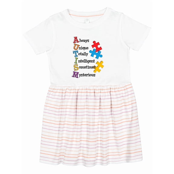 Inktastic Autism Acrostic Girls Toddler Dress