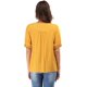 thumbnail image 5 of Blusa informal de manga corta con borlas y bordado bohemio mexicano de verano para mujerYellowLarge, 5 of 5