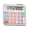 White, variant on Office Calculator Flexible Key Panel Inclined Screen Display