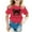 Hot Pink, variant on JIAHONG Girl Shirts Size 10-12 Round Neck Graphic Print Girls' Short-Sleeve Shirts and Tops Trendy Summer Tops School Clothes for Girls, Pink