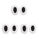 thumbnail image 2 of Cateissary Almohadillas para auriculares, almohadillas profesionales, esponja transpirable, reemplazo de auriculares para QC35 QC25, blanco + negro Type1 NO1, 2 of 6