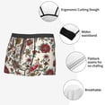 thumbnail image 5 of Wukai Dark Enchanted Flowers And Birds Print Men’s Underwear Breathable Boxer Briefs,&nbsp;Moisture Wicking & Breathable-Medium, 5 of 7