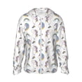 thumbnail image 1 of Balery Funny Kawaii Unicorns Dancing Sudadera ligera de manga larga con capucha y protección solar UPF 50+ para hombre y mujer, ideal para pesca y running-Large, 1 of 7