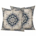 thumbnail image 6 of Navy Blue Boho Outdoor Pillow Covers 16x16 Inch Throw Pillow Covers Set of 2 Waterproof Decorative Pillow Cases Retro Southwestern Ethnic Geometric Cushion Covers for Patio Furniture Garden Couch, 6 of 8