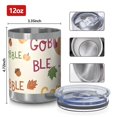thumbnail image 3 of 12oz Tumblers Happy Thanksgiving Turkey Fall Leaves Vacuum Insulated Stainless Steel Travel Tumbler Cups Mug with Lid and Straw for Beer,Coffee,Beverages with Cleaning Brush for Cold & Hot Drinks, 3 of 5