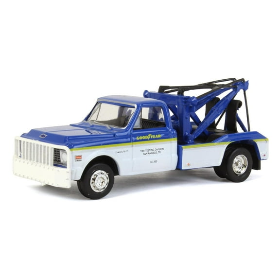 Greenlight Collectibles 1/64 1972 Chevrolet C-30 Dually Wrecker Truck Goodyear Tire Dually Drivers Series 10 46100-B