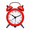 Red, variant on CCOCC Alarm Clock,Silent Non-Ticking Bedroom Alarm Clocks,Classic Table Clock for Sound Sleepers