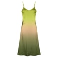 thumbnail image 3 of Nuoqisi Women Summer Long Dress Casual Slip Fashion Sleeveless Spaghetti Strap Bodycon Split Maxi Dresses for Women, 3 of 8