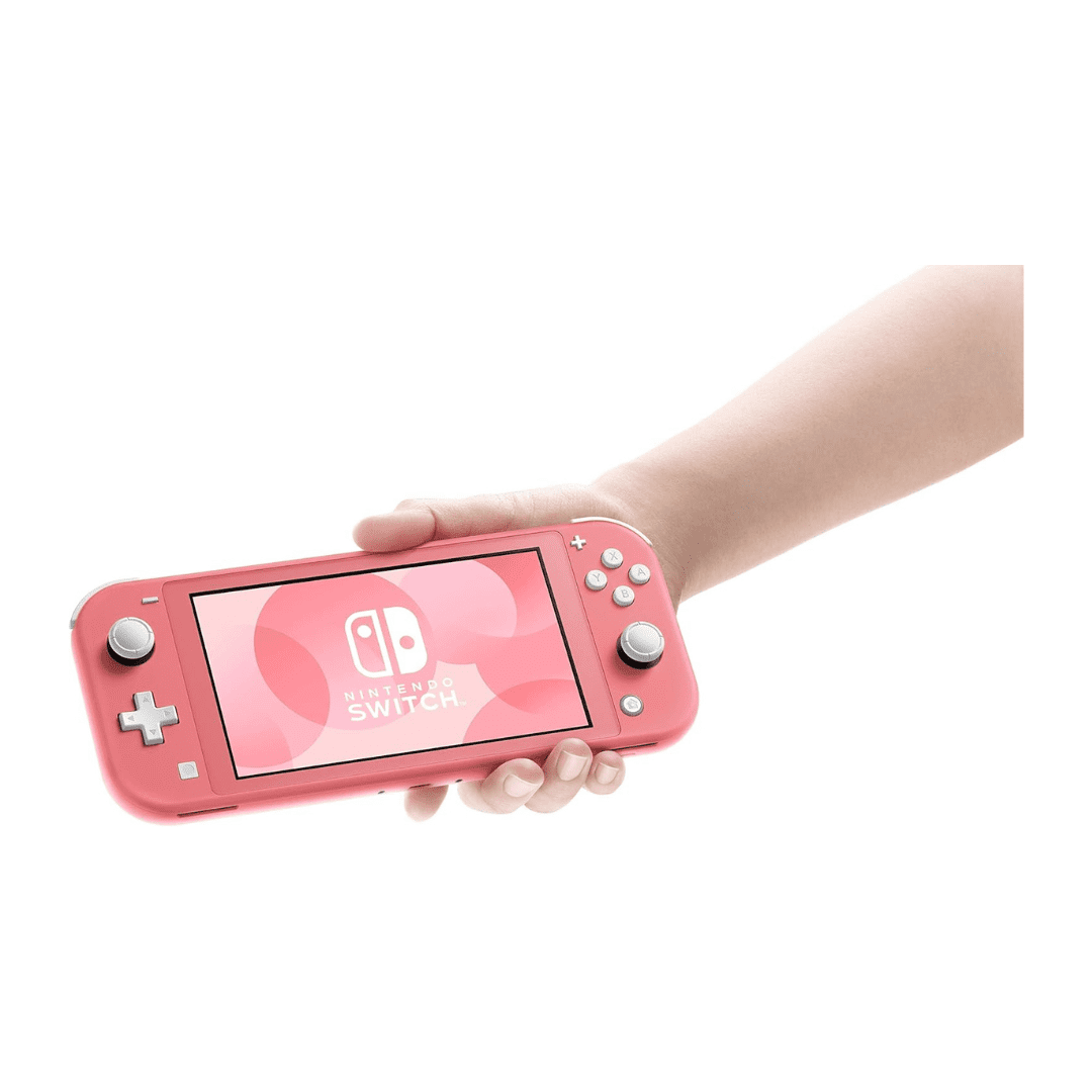 Nintendo Switch Lite Game Console Action & Adventure Pack - Coral