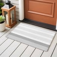 thumbnail image 4 of 2x3 Ft Entryway Area Rug, Grey Stripe Kitchen Rug Runner Washable Floor Mat, Modern Abstract Monochrome Geometric Non Slip Indoor Door Mat Throw Carpet for Bathroom Living Room Bedroom, 4 of 8