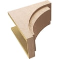 thumbnail image 6 of 12"W x 24"D x 24"H Classic Rivera Rough Cedar Woodgrain TimberThane Corbel, Primed Tan, 6 of 6
