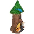 thumbnail image 4 of Northlight 14" Solar Lighted Welcome Gnome Tree House Outdoor Garden Statue, 4 of 5