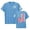 Blue, variant on lnmuld Kids Boys Girls Summer Casual Short Sleeve T-Shirt Patriotic Print Tee for 4th of July Independence Day Daily Wear Outdoor Activities Color:Yellow,Size:6-7 Years