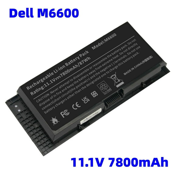 Laptop Battery 11.1V 97Wh Replacement for FV993 9GP08 FVWT4 312-1178 312-1354 331-1465 J5CG3 V7M28 0TN1KCompatible for Dell Precison M4600 M4700 M4800 M6600 M6800 9-Cell