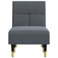 thumbnail image 2 of vidaXL Chaise Longue Dark Grey Velvet, 2 of 5