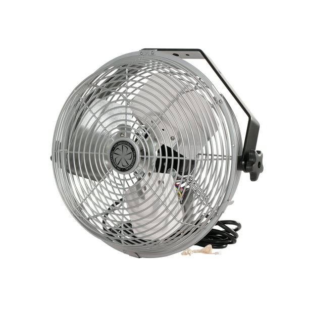 Tpi Corporation U12 Te Industrial Workstation Fan U Shaped Yoke Mount 12 Diameter Blade 1 Volt 1ph 1 12hp Teao 3 Speed Motor Pull Chain Switch Silver Black Finish Walmart Com Walmart Com