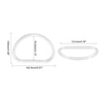 thumbnail image 2 of 10Pcs Transparent Bag Handle Replacement D Shape Handbag Purse Handle for Handmade Beach Bag Handbags Purse Handles, 2 of 8