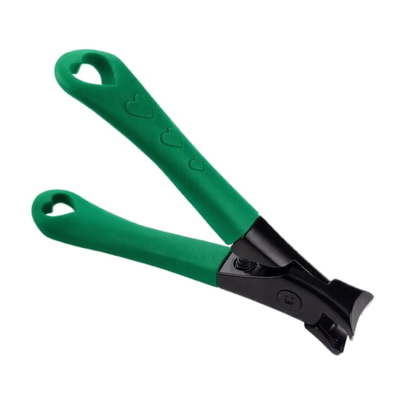 Pet Nail Clipper, Heart Shape Handle Wide Jaw Scissors for Cat Dog Daily Nail Trimming, Green