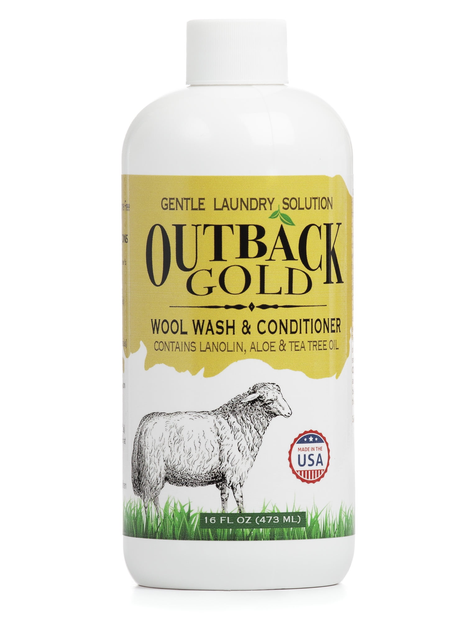 Outback Gold Wool Wash 16 oz Liquid Natural Sheepskin Detergent Gentle