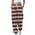thumbnail image 2 of WXLWZYWL Women's Sweatpants Joggers Elastic High Waisted Drawstring Cinch Bottom Sweatpants Baggy Casual Trouser with Pockets, 2 of 5