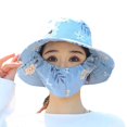 thumbnail image 1 of EKIDAZB Sunscreen Cap Dust Proof UV Outdoor Sunshade Hat P6J7, 1 of 9