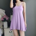 thumbnail image 6 of Women's Sexy Long Nightgown With Built-in Bra Plus Size Loungewear Pajama Light Purple Size M, 6 of 6