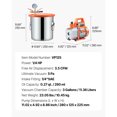 thumbnail image 4 of KFFKFF 3 Gallon Vacuum Chamber Kit with Pump, 3.5 CFM, Stainless Steel Degassing System, Single Stage Vacuum Pump, Tempered Glass Lid, 4.92 ft Hose, Oil Included, Ideal for Wood Stabilization, 4 of 9