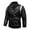 Black, variant on WXLWZYWL Mens Fall Winter Jackets Men's Faux Leather Jacket Zip-Up Winter Motorcycle Jacket Bomer Casual Windproof Coat Slim Collar Faux Zipper Jacket Top Jacket