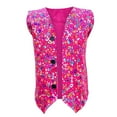 thumbnail image 4 of hengsof Boys Girls Sequin Waistcoat Sleeveless Hip-hop Jazz Dance Stage Performance Costume Vest Tops, 4 of 7