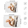 thumbnail image 3 of Squirrel Tree Wood Dish Drying Mat Dish Drainer Rack Mats Water Absorbent Non-Slip Easy Clean Heat Resistant for Kitchen Counter, 3 of 8
