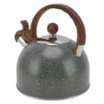 thumbnail image 2 of Tetera silbante de acero inoxidable de 2,5 l de capacidad para hervir agua, color gris, 2 of 14