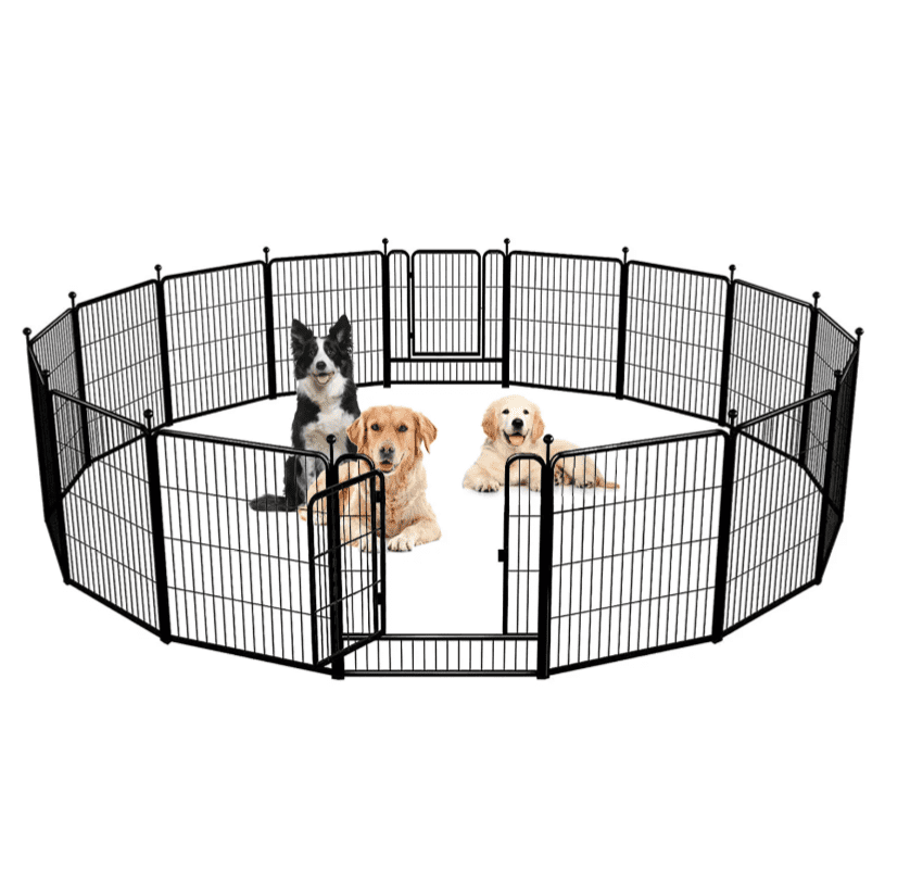Dog Pen Extra Large Indoor Outdoor Dog Fence Playpen Heavy Duty Panels