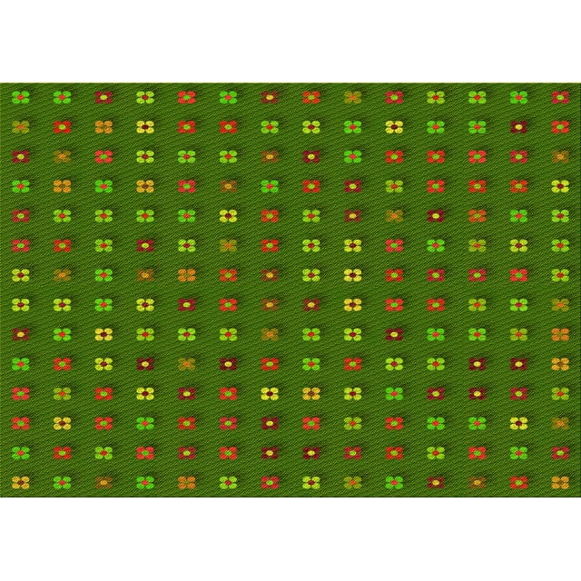 Ahgly Company Tapis Rectangulaire Lavable en Machine Intérieur Transitionnel Vert Lime Foncé, 5 Pieds x 8 Pieds