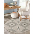 thumbnail image 1 of Rugs.com Arlo Collection Rug – 5 Ft Round Sandy Beige Medium Rug Perfect For Kitchens, Dining Rooms, 1 of 9