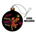 thumbnail image 2 of Dance Your Cares Aware Fraggle Rock Red Wood Christmas Tree Holiday Ornament, 2 of 7