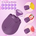 thumbnail image 1 of Rose Sex Toys for Women with 10 Intense Suction, Rechargeable G Spot Nipple Stimulator Sex Toys for Women for Sex, 1 of 6
