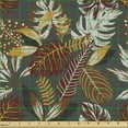 thumbnail image 2 of Ambesonne Autumn Fabric by the Yard Upholstery, Tropic Leaves in Earth Tones, 1 Yard, Dimgray and Multicolor, 2 of 5