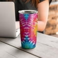 thumbnail image 4 of 20oz Tumbler with Lid and Straw Stainless Colorful Rainbow Steel Vacuum Insulated Water Coffee Tumbler Cup, Double Wall Vacuum Insulated Travel Mug Reusable Tumblers for Ice Drinks, Hot Beverage, 4 of 7