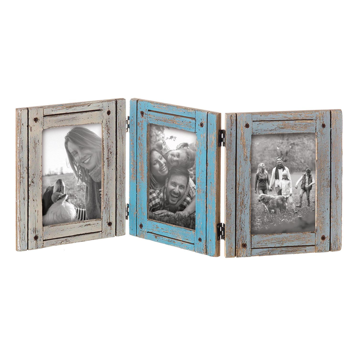 Foreside Home and Garden Foreside Home 4x6 Three Photo Heartland Hinged