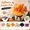 B003- Style C, variant on Halloween Artificial Flower Stems, Faux Fall Stems, Fall and Halloween Decor, Halloween Decorations, 12 X 12 Inch Full Orange Maple Leaf Decorative Pick with Mini Pumpkin Accent