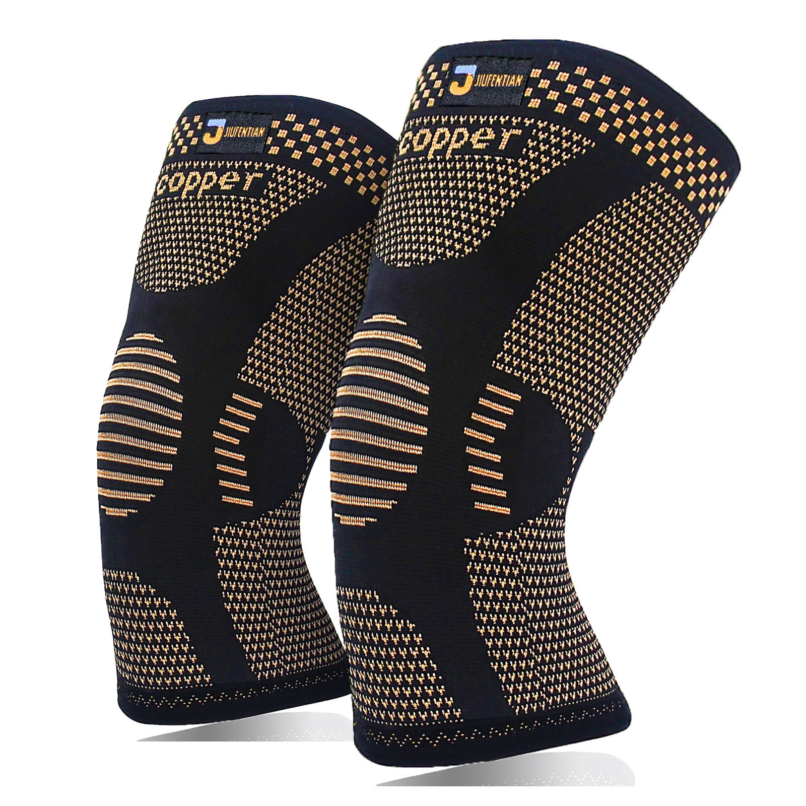 Copper Knee Brace,Knee Sleeves,Knee Braces and Supports,Knee Brace for Arthritis Pain,Knee Compression Sleeves,Knee Support for Joint Pain,Rodilleras Knee Pads(L)