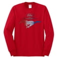 thumbnail image 2 of Wild Bobby, Classic Ford Mustang Car Logo, Cars and Trucks, Mens Long Sleeve Shirt, Red, Small, 2 of 3