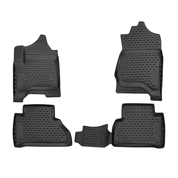 OMAC Floor Mats Liner for Chevrolet Tahoe 2015-2020 Black TPE All-Weather 4 Pcs