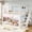 White+Pink, variant on HOQBN Full over Full House Bunk Bed with Storage Stairs, House Bunk Bed with Window & Side Bookshelf, Solid Wood Bed Frame with Play Designed, Convertible Lower Space for Sleep or Play, Beige Natural