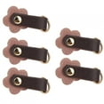 thumbnail image 1 of Haofy Zipper Puller Head,5Pcs Zipper Puller Heads Split Leather Flower Shape DIY Clothes Sewing Accessories,Zipper Slider, 1 of 8