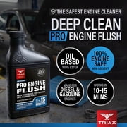 TRIAX Pro Engine Flush Oil-Based Deep Clean Motor Oil Flush Removes Sludge & Carbon (16 Ounce)