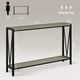 thumbnail image 2 of Yeshouse Consola Industrial, mesa de entrada de 2 estanterías con almacenamiento, mesa de sofá estrecha con diseño de V, mesa de consola de 43" para entrada, sala de estar, pasillo, vestíbulo, 2 of 7