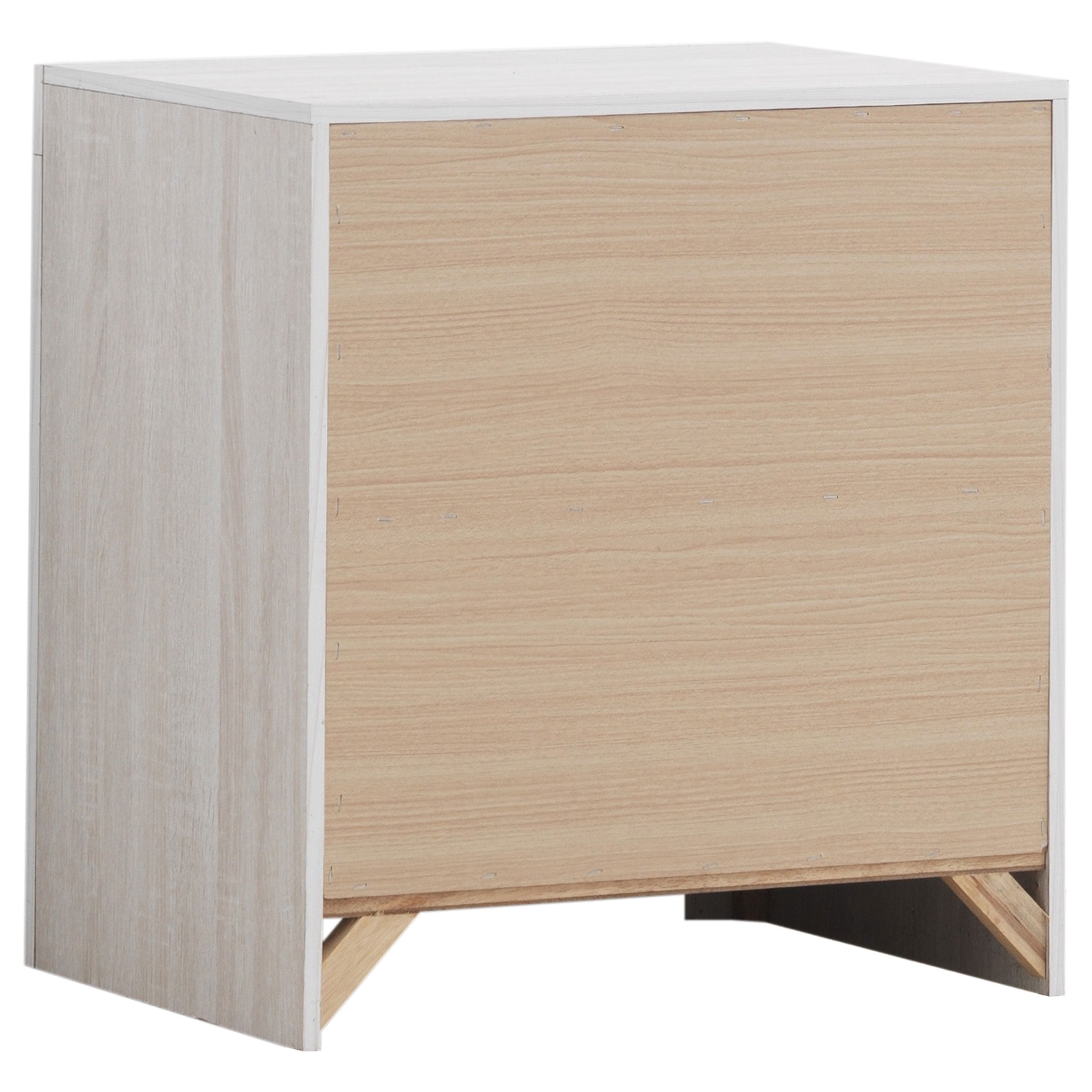 Brantford Coastal White 2-Drawer Nightstand